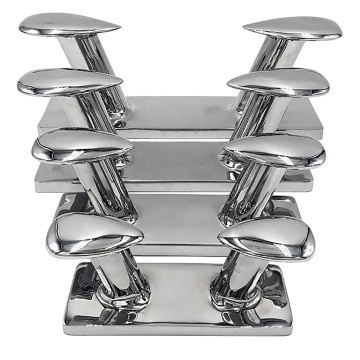 316 Stainless Steel The Most Popular Horn Marine Double Bollard For Yacht Ship