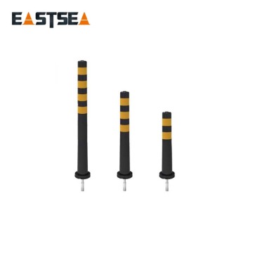 Traffic Safety Concrete Bollards: Black Delineators