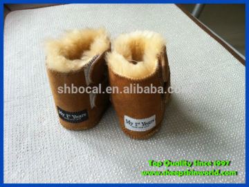 softest sheepskin baby booties shoes