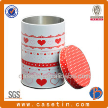 custom round gift tin box, round gift tin can