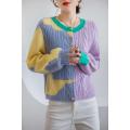 Maca color dragon cashmere cardigan women