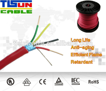 Red LSZH shield alarm fire resistant cable
