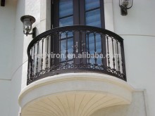Modern style easily assembled wrought iron balcony railing