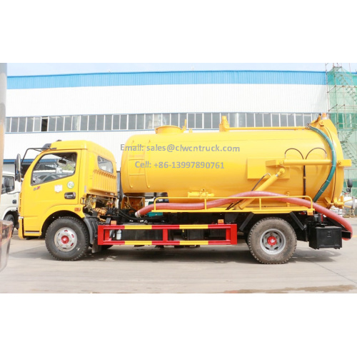 Caminhão de sucção de esgoto a vácuo Dongfeng 8m³ novo