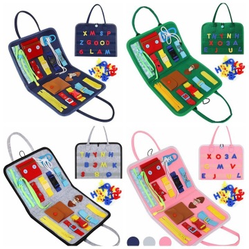 Sensory Learning Montessori Toddler Busy Board