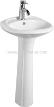Hand wash sanitary ware porta Pedestal Basin