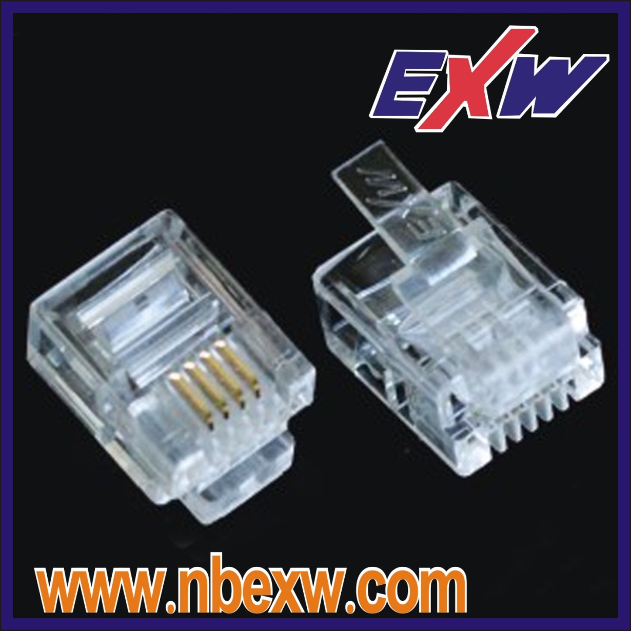 6 PIN RJ12 Telephone Connector