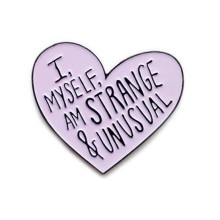 Cute heart-shaped badge