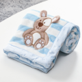 Baby double-layer printed flannel children's blanket