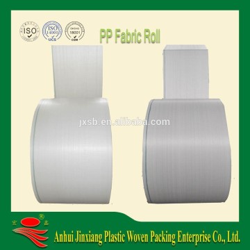 China pp woven tubular fabric roll polypropylene raffia in roll