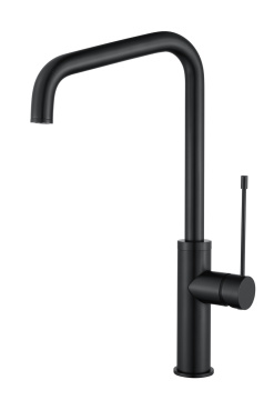 Modern Black Single Lever Kitchen Taps