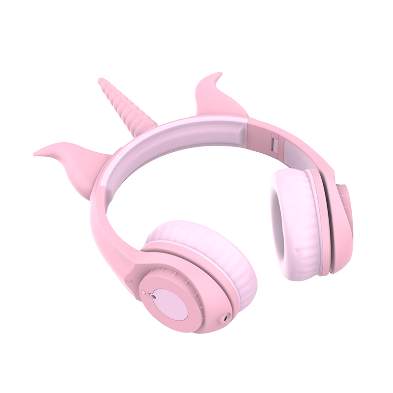 Newest Lighting cat ear Unicorn mixed headphone