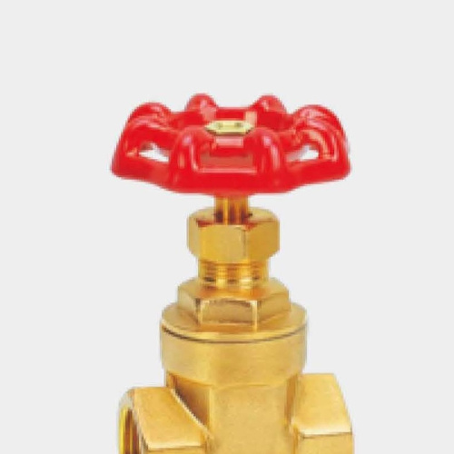 A commonly used brass gate valve