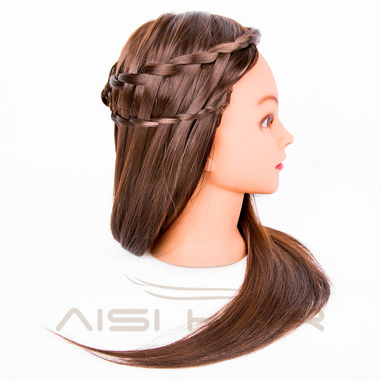 Aisi Hair Factory Price Synthetic Hair Styrofoam Mannequin Training Head for Black Women