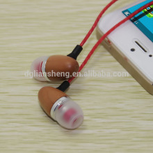 China natural ear buds head phones wooden cover