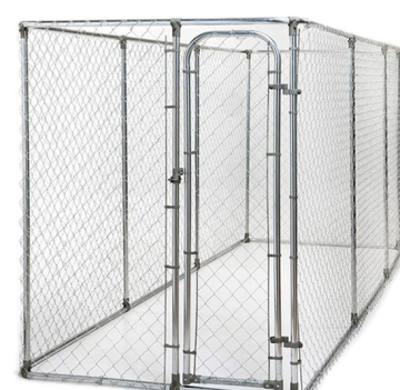 Chain link outdoor large dog run kennel