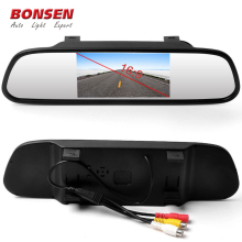 Hot Selling 4.3\" Car Rear View Mirror Monitor with LCD Screen and Backup Camera