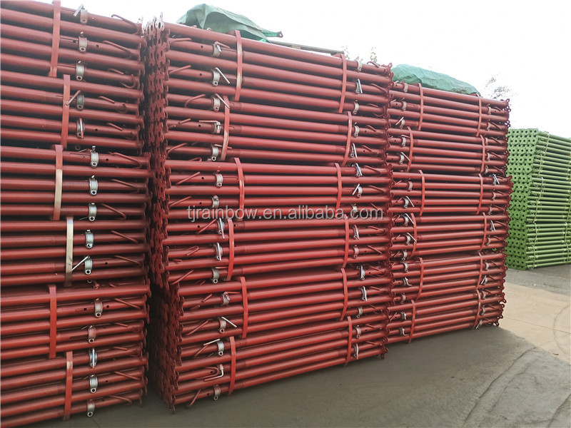 Construction material galvanized & painted adjustable scaffolding steel prop