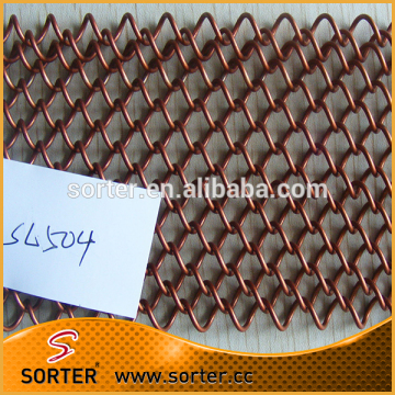 Interior decorative metal mesh coil drapery window curtain