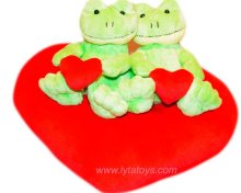 Plush Valentine's Toy Frog