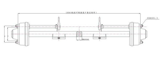 hot sales - 6 ton 8 ton agriculture trailer axle manufacturer manufacturer in china