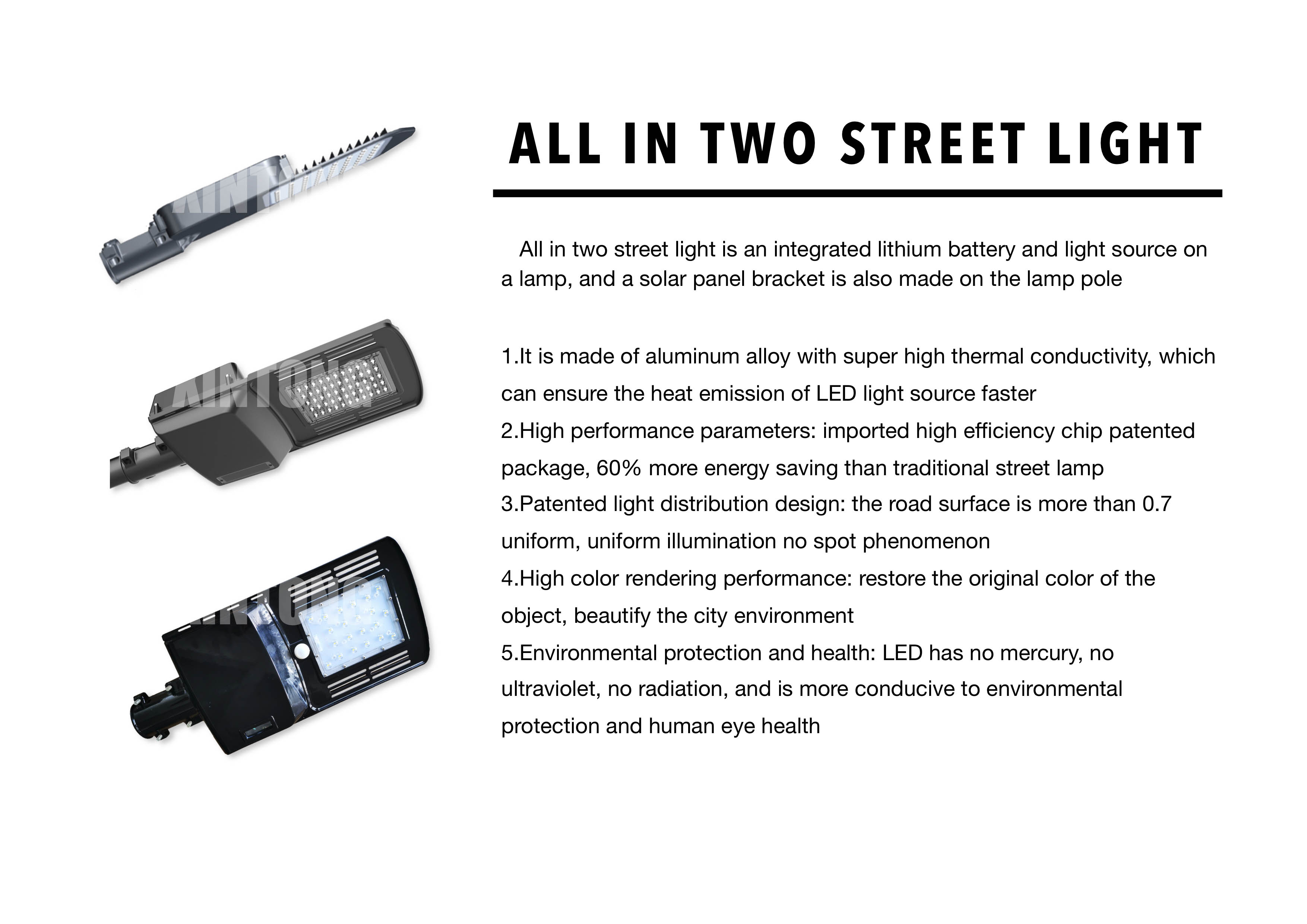 50W/100W/150W led Street Light With IP65
