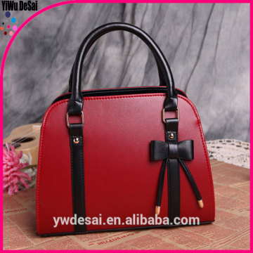 New Product Leather black Bowknot Handbag Woman tote bag shoulder bag handbag