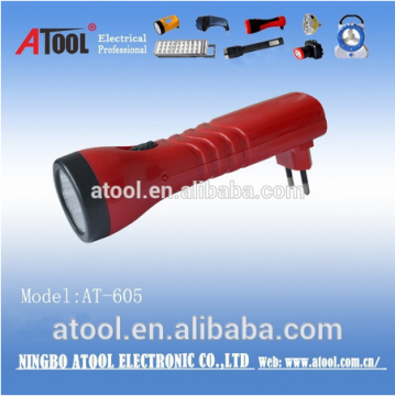 5led Brazil plug led flashlight torch