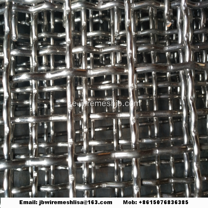 304 Rostfritt stål Crimped Wire Mesh