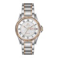 Etched Watch Dial Wristwatch With Diamond Bezel