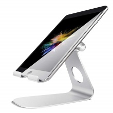 Portable Aluminum Swivel Stand for Mobile Phones, Tablets, and iPads