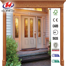 Oak Park Decorative Fiberglass Prehung Front Door
