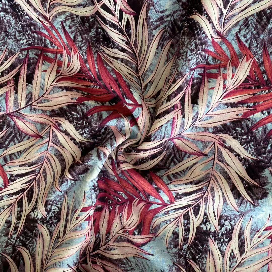 ISP Textile 45s soft challis rayon fabric plain fabric rayon floral printed tecido viscose material viscose 100% rayon fabric
