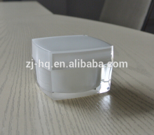 Y04 square white acrylic jar cosmetic jar cream jar