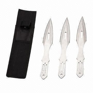 Throwing Knifes, Made of 2Cr13 Stainless Steel, Packaged by Nylon Bag, Throwing Knives