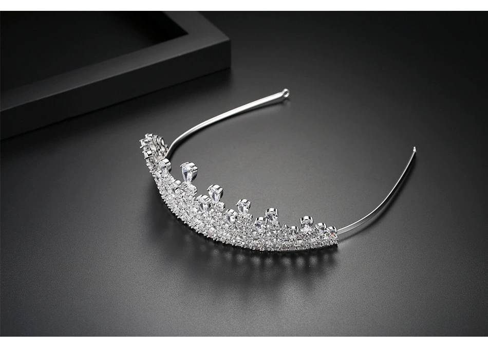 Luxury Rhinestone CZ Wedding Tiara Hair Accessories