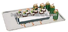 stainless steel rect Buffet/sushi tray