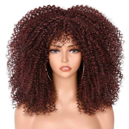Medium Length Curly Synthetic Full Wig