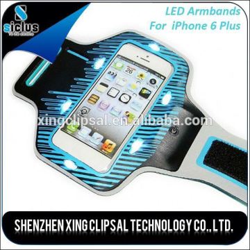 Flashing LED armband, led light sprots armband for running, running armband for iphone 6