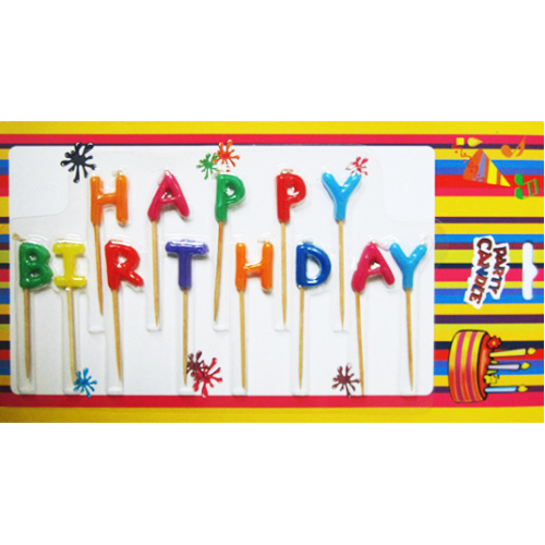 Happy Birthday Letter Cake Candles (ZMC0027)