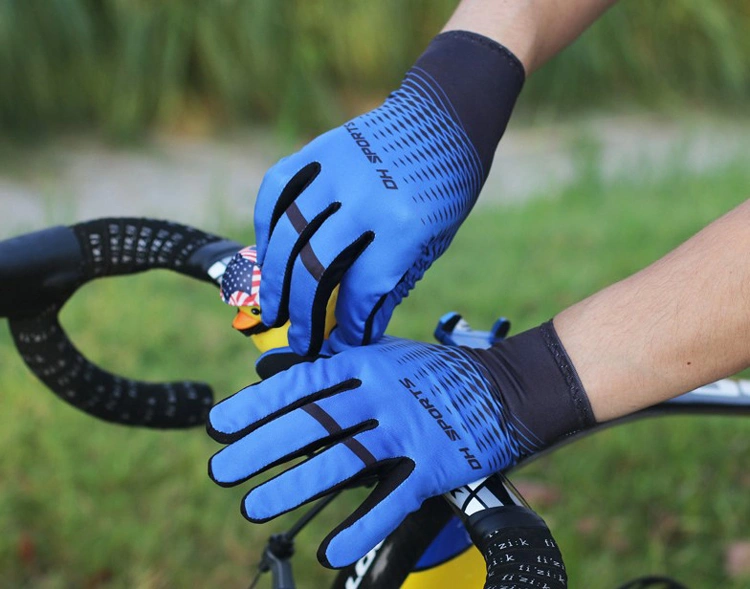 Wholesale Sunscreen Breathable Sweat-Absorbent Non-Slip Unisex Cycling Full-Finger Motorcycle Gloves