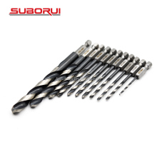 SUBORUI Factory Customized HSS Fully Ground Drill Bits for Steel - 1/4 Hex Shank