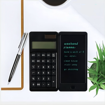 Suron Foldable Notepad Calculator With Graphics Tablet
