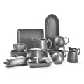 Amazon Ceramic Dinner Set -borden Mat zwart serviesgoed