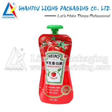 LIXING PACKAGING spout pouch for sauce, spout bag for sauce, pouch with spout for sauce, bag with spout for sauce