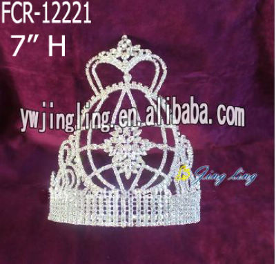 JingLing 7inch Earth Glitz Pageant Crowns