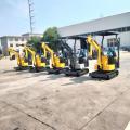 Excavator mini dengan booming ayunan 1.2t mini penggali