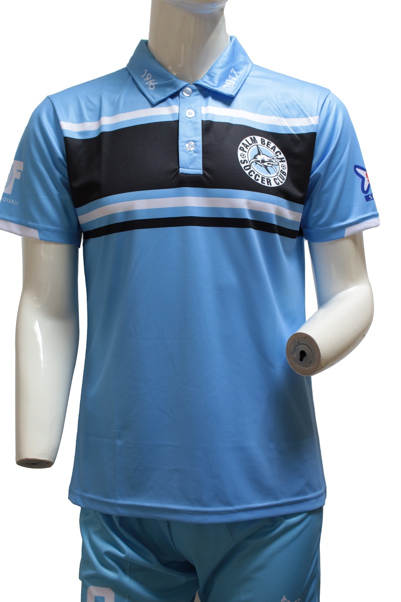 Custom Club Sublimowane tanie niebieskie koszulki polo