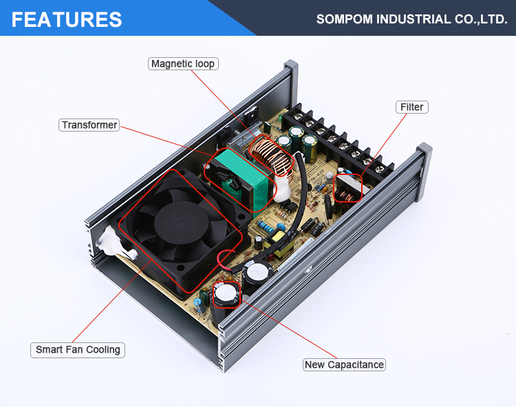 12V 400W smps Rainproof switch Power Supply for outdoor lighting