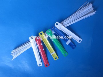 Office stationery supply plastic paper file fastener for envelope use